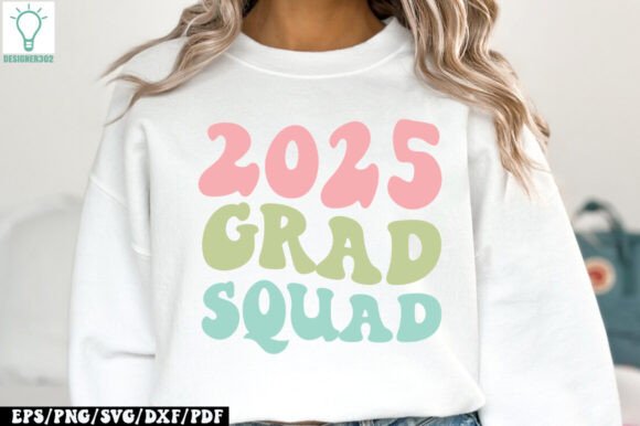 2025 Grad Squad Retro SVG