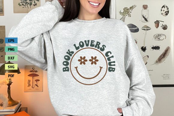 Book Lovers Club Retro SVG Shirt PNG Review