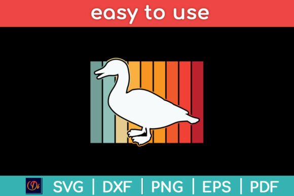 Duck Vintage Retro Svg Png File Review