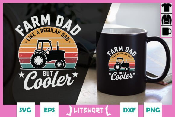 Farm Dad Cooler Tractor Retro SVG Review