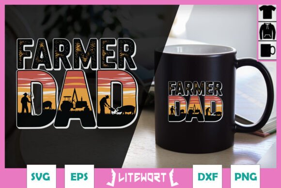 Farmer Dad Father s Day Retro SVG Review