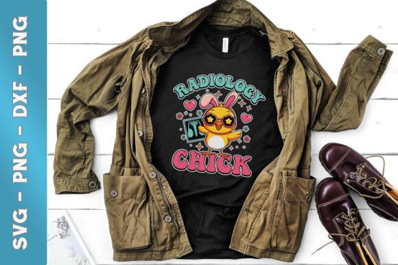 Radiology Chick Easter Egg Retro SVG Review