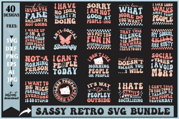 Sassy Retro SVG Bundle Review