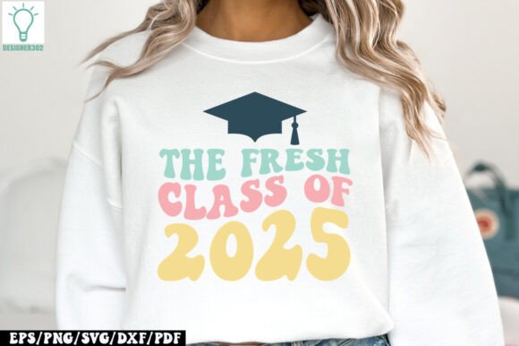 The Fresh Class of 2025 Retro SVG